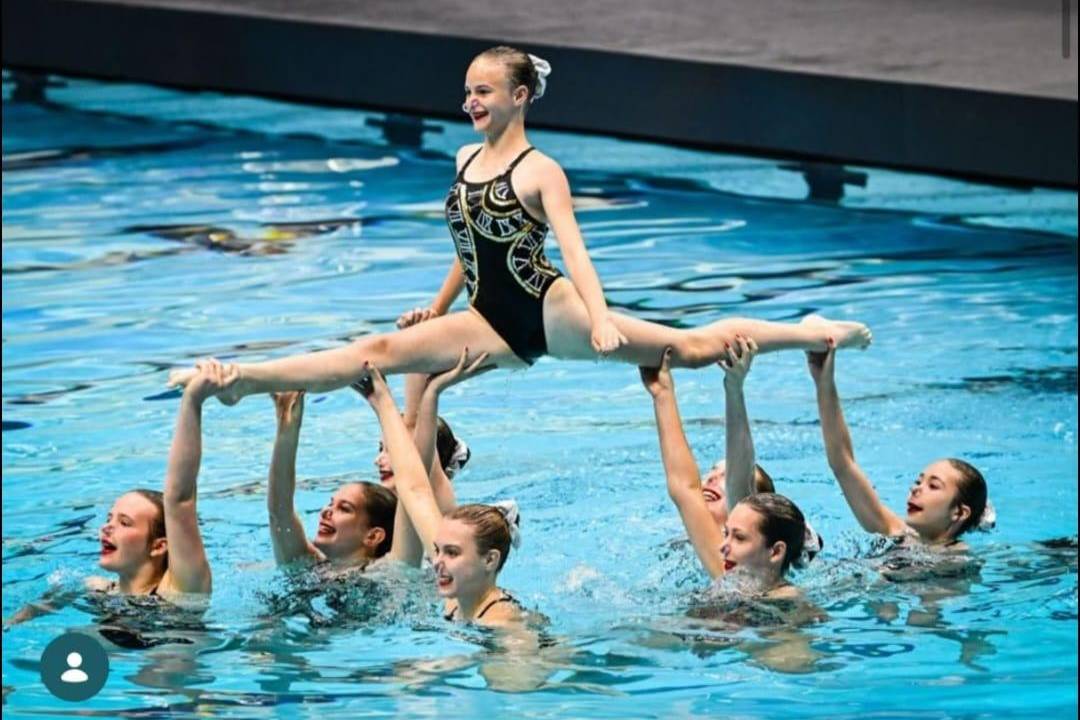 3 Selma in action during Team Baths bronze medal winning routine at Swim England Artistic Swimming Combo Cup