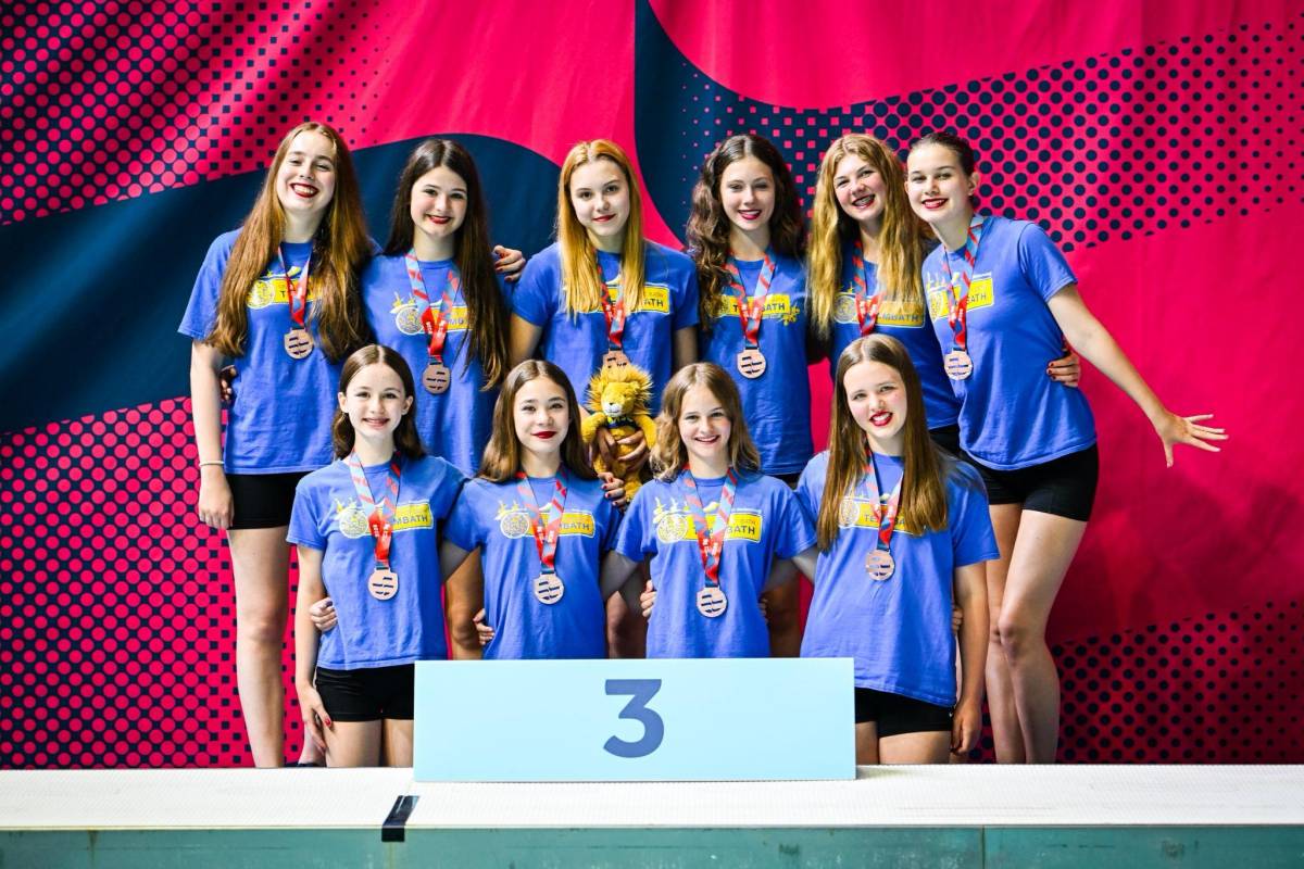 2 Team Bath during the official medal presentation ceremony